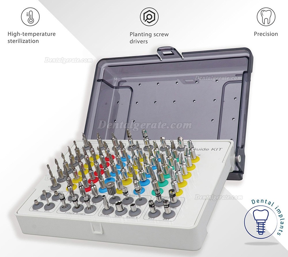 Universal-Implantat-F&uuml;hrungssets Gewebestanzf&uuml;hrungs-, Reibahlen-, Anker- und Bohrf&uuml;hrungsset